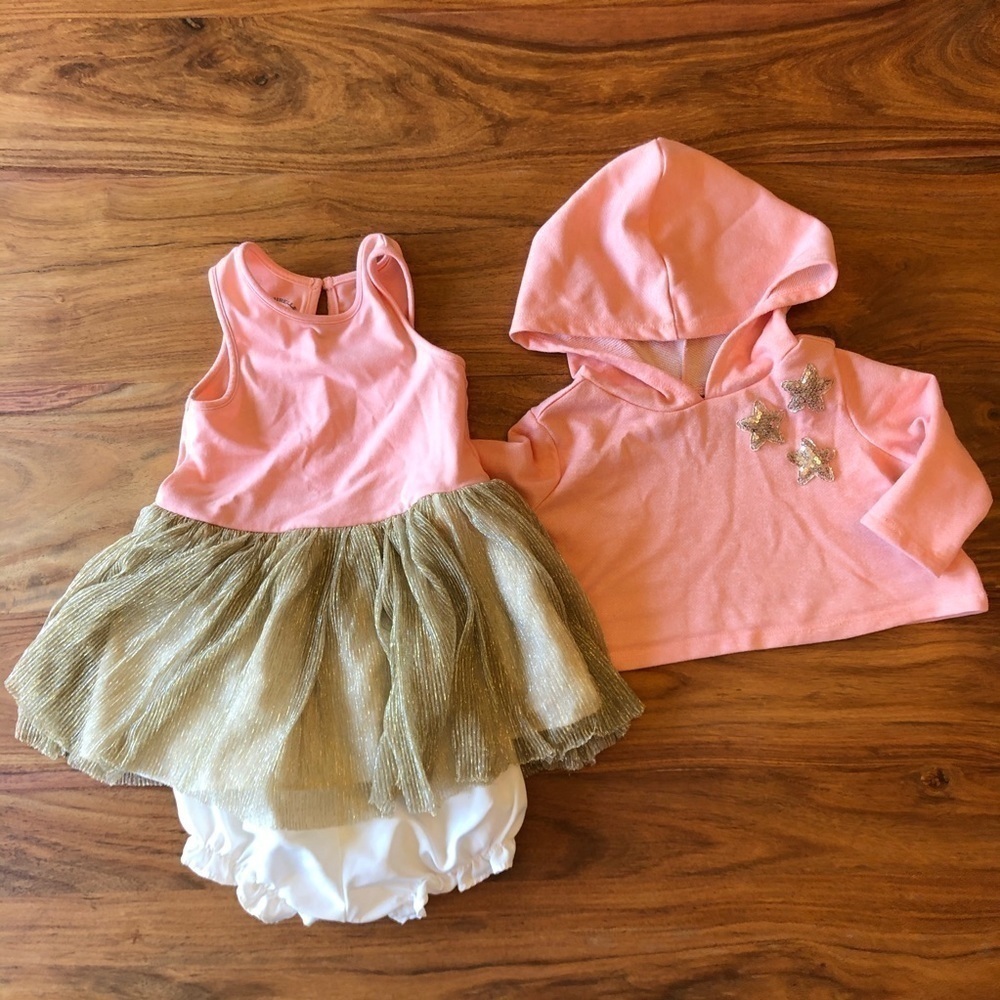 Pastourelle by Pippa & Julie Peach & Gold Outfit